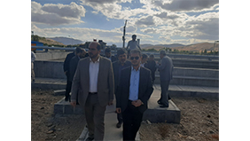 معاون اجرایی رییس جمهور از طرح ارتقا کمی و کیفی تصفیه خانه فاضلاب شهر سنندج بازدید کرد